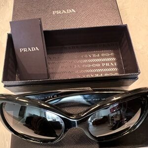 Prada Glossy Black Women's Sunglasses